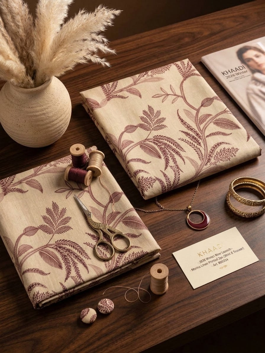 Khaadi 2026 💯orignal 2pc marina linen