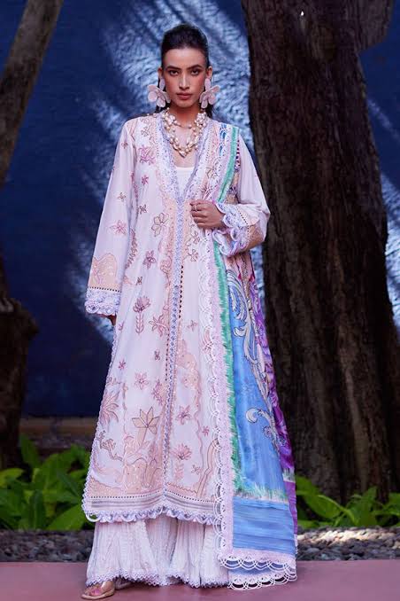 Farah talib aziz luxury embroided lawn 3pc