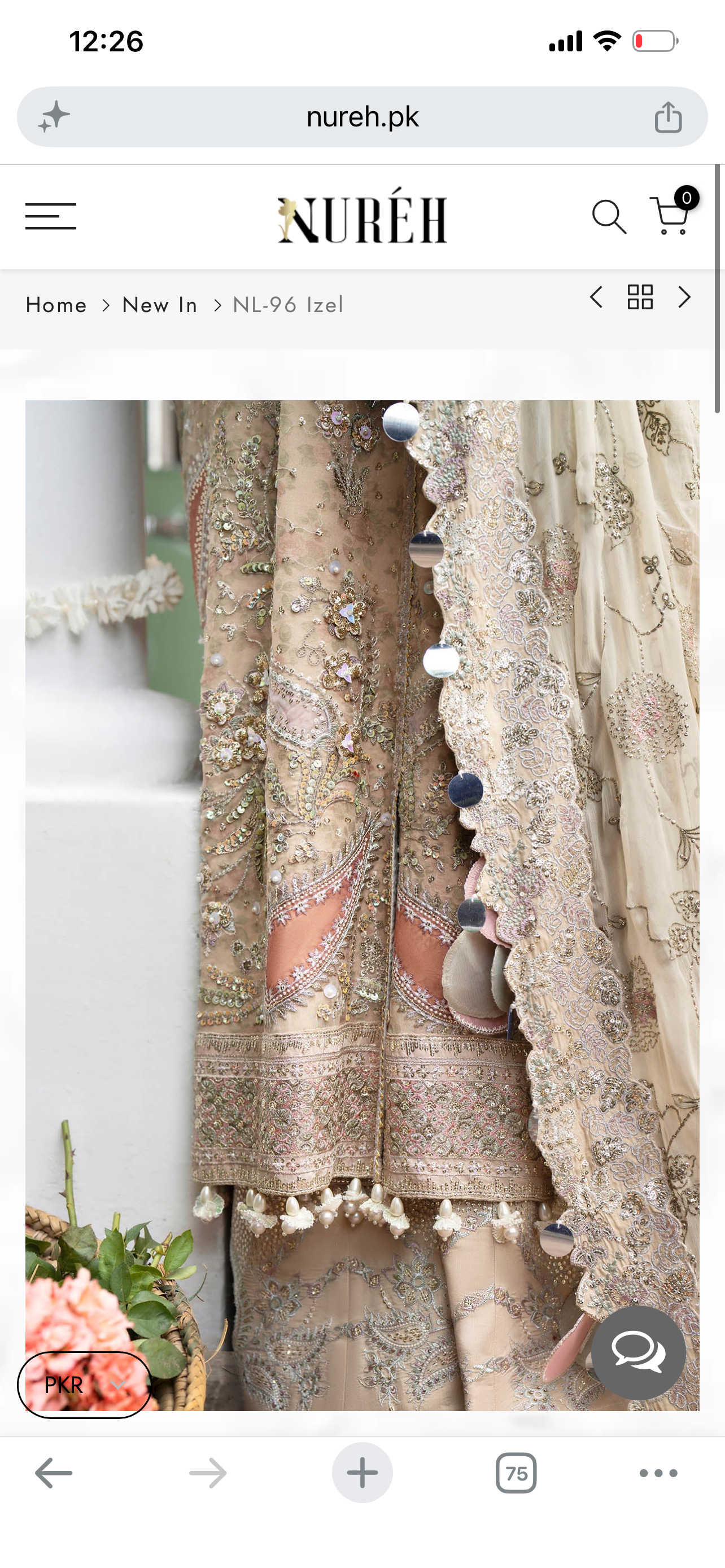Nureh jhoomro luxury formal (pure chiffon)