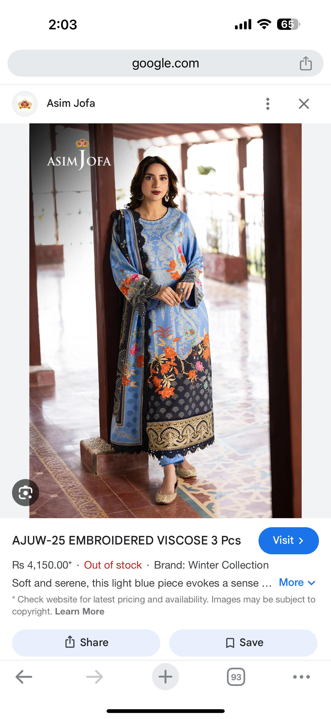 Asim jofa viscose linen 3pc bfresh (wholesale price)