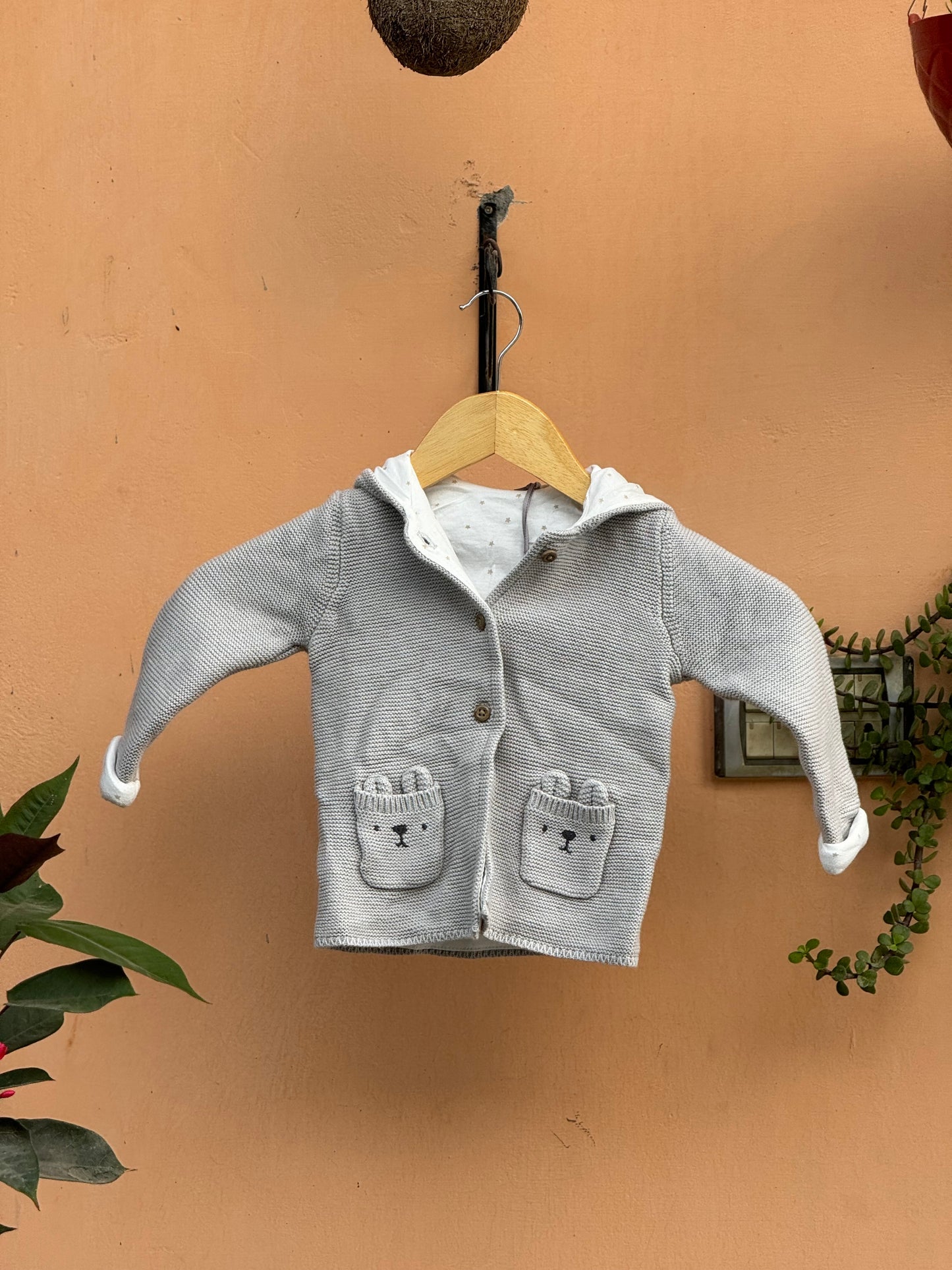 TU Kids Cardigan With Hoodie