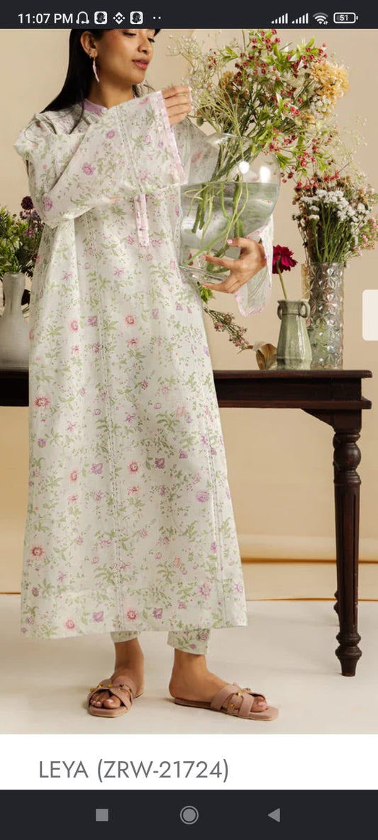 Zaha by elan code e printed lawn 2pc biggest sale unstitched