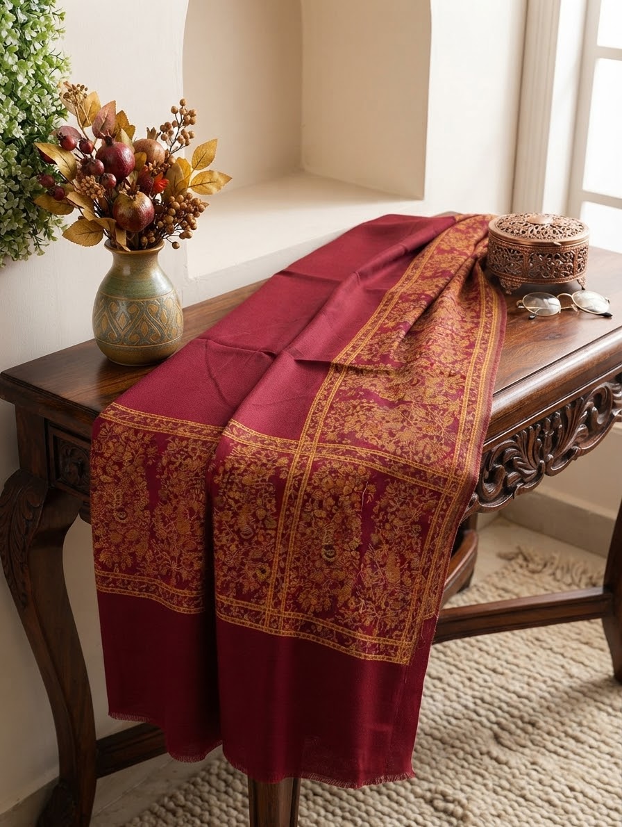 Winter Kani wool shawl