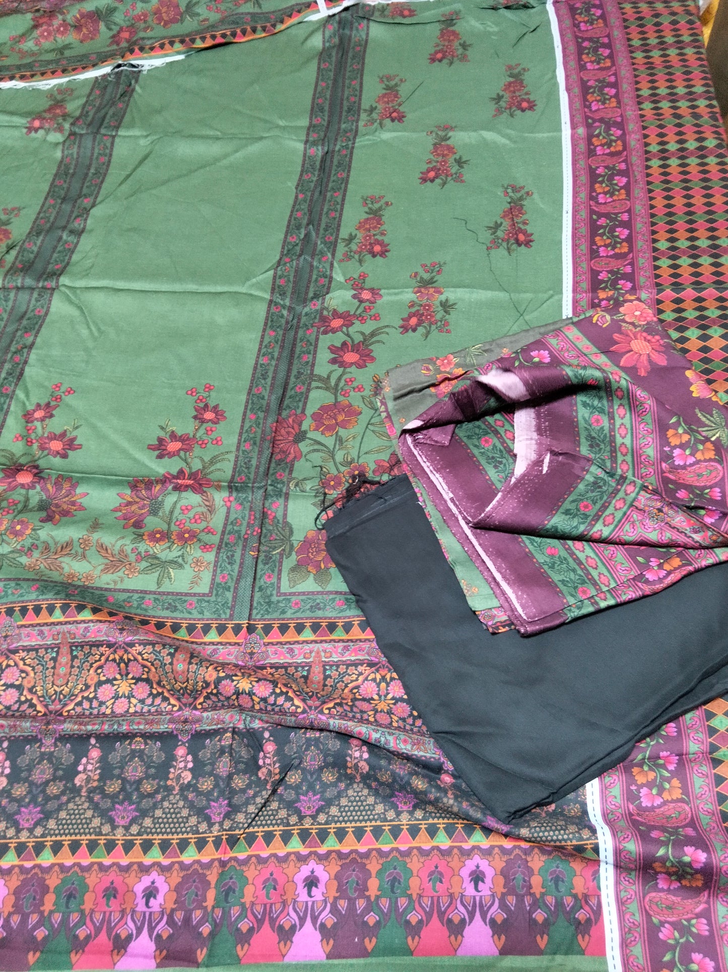 Sale asim jofa printed Linen 3pc