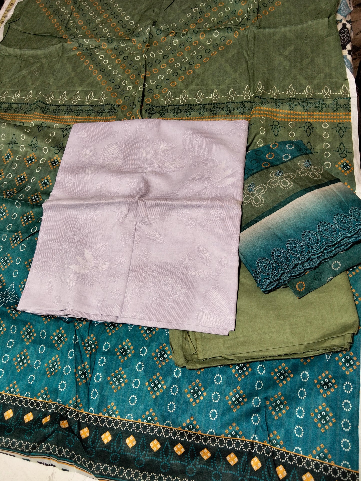 Sale Printed lawn 3pc+Allover Printed lawn 2pc