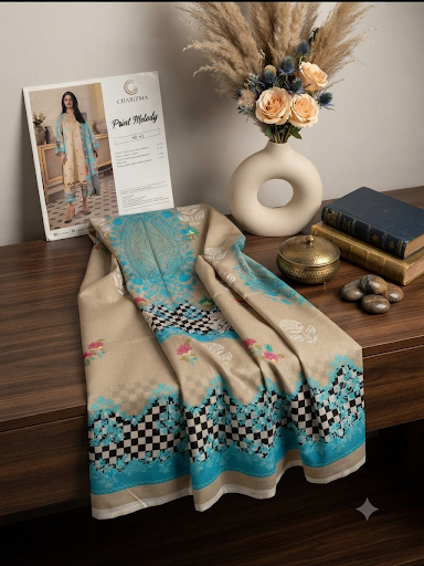 Sale printed lawn 2 PC shirt and Dupatta