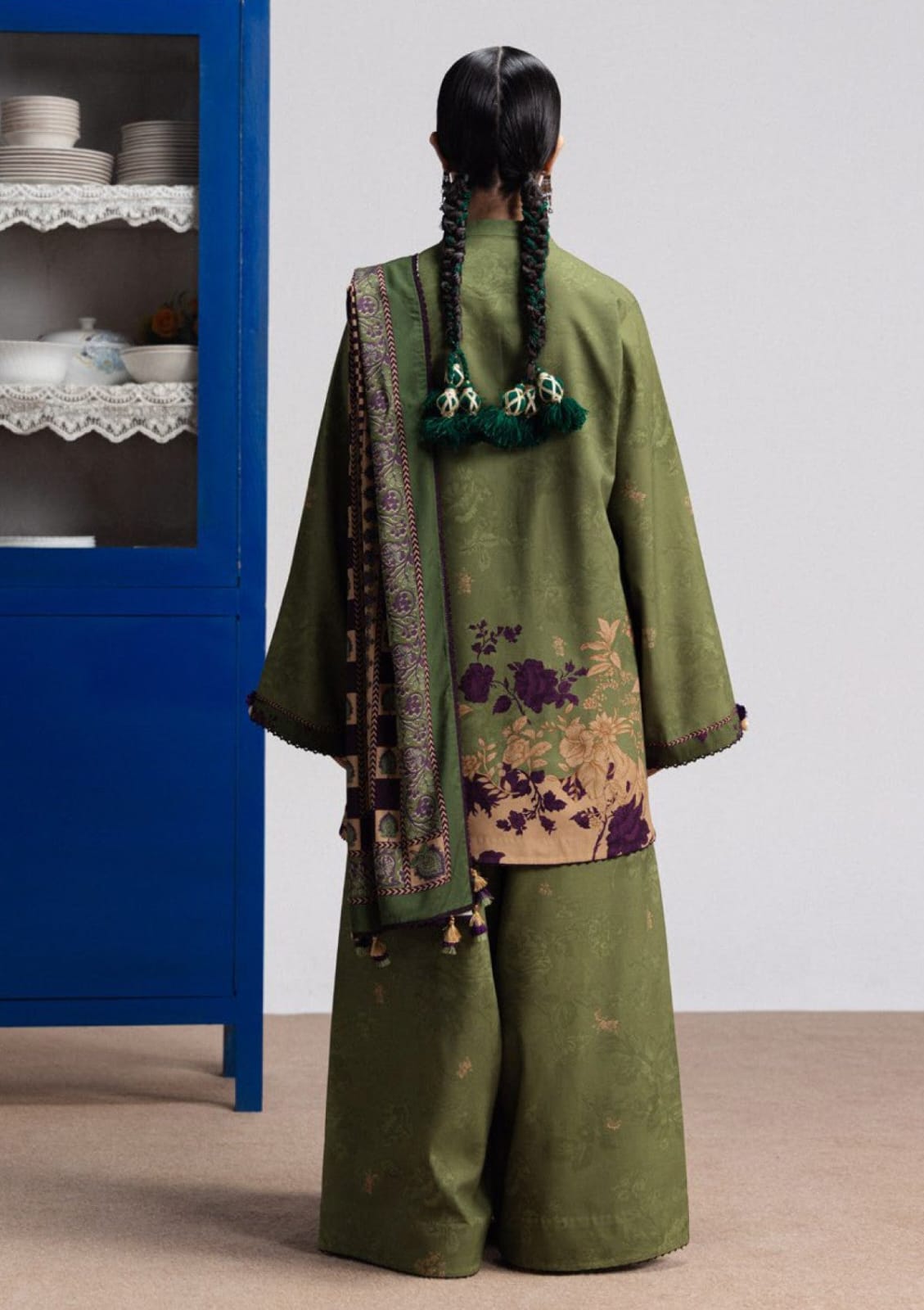 Coco prints by Zara shahjhan IRIS - 8B printed linen 3pc
