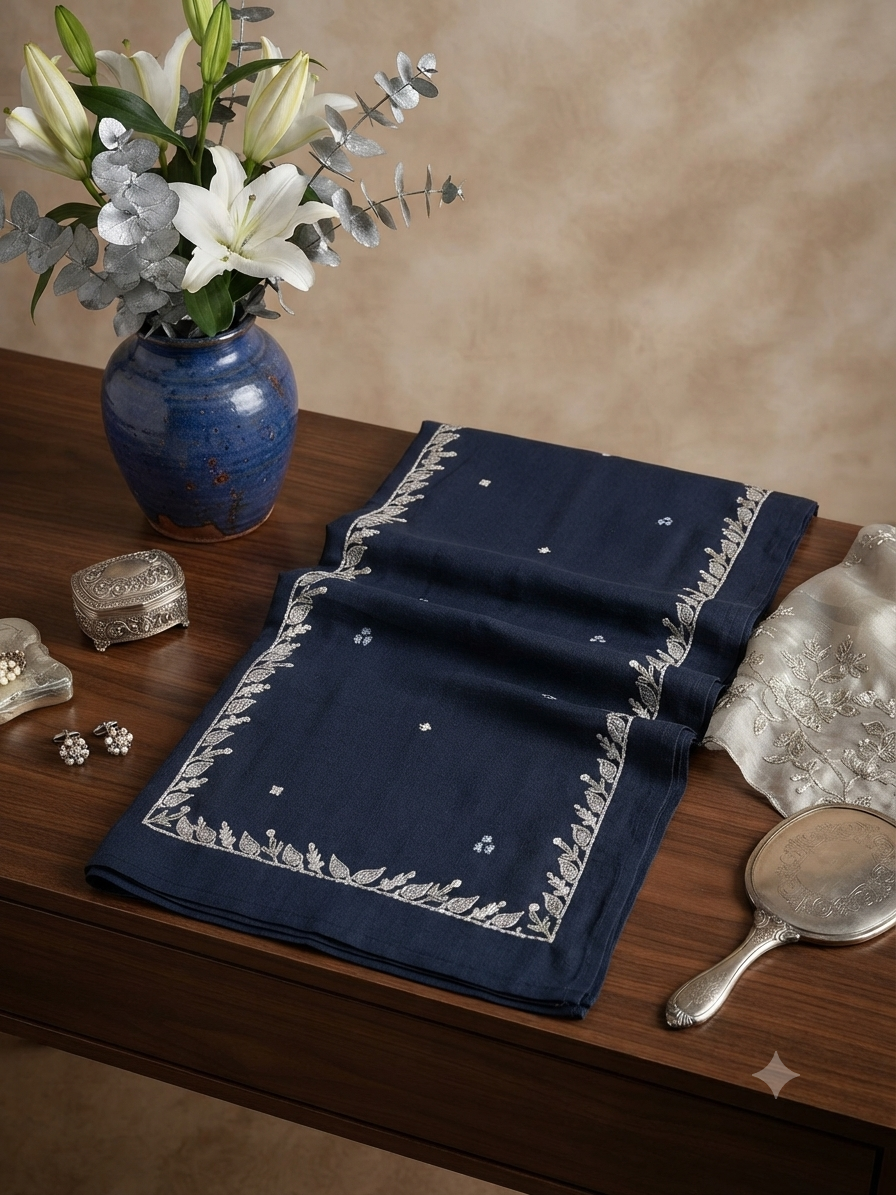 Sale Zaha embroided karandi shawl