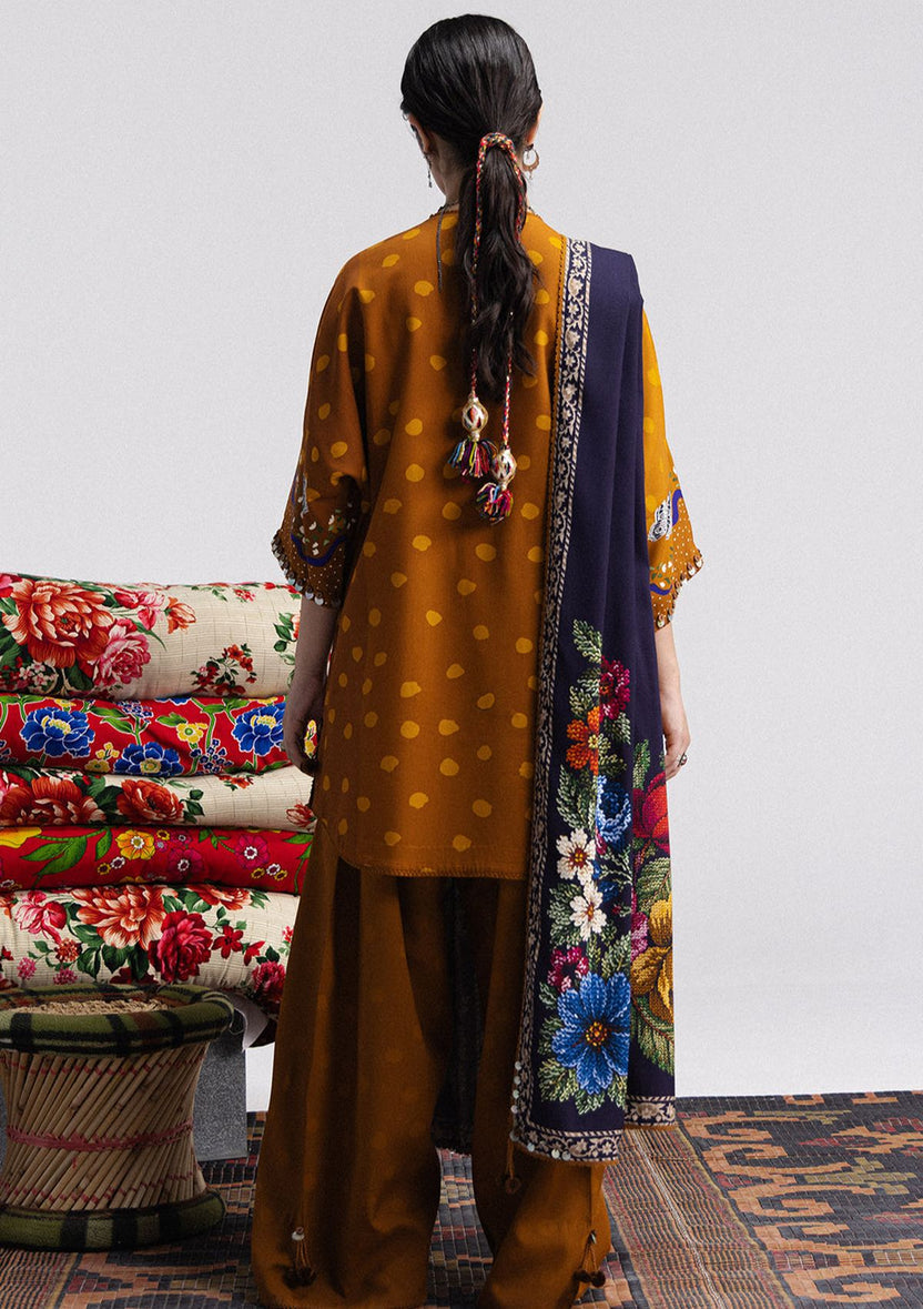 Coco prints by Zara shahjhan AMELIA-5B printed linen 3pc
