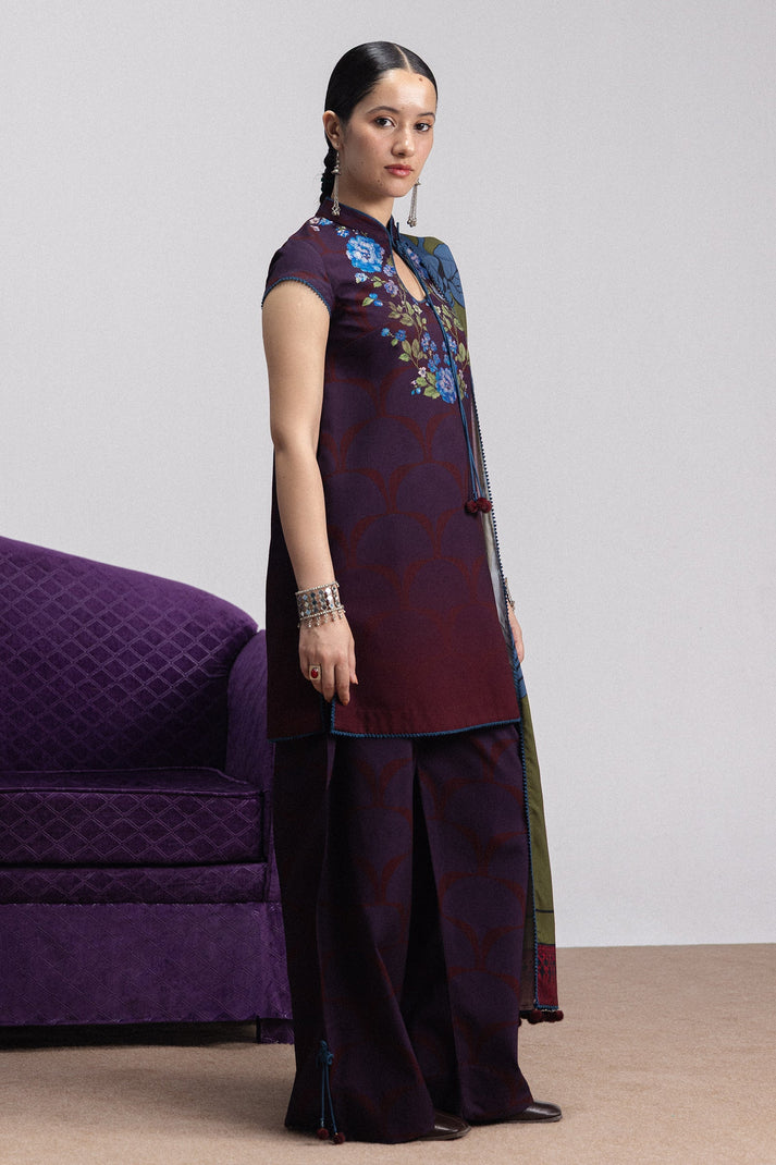 Coco prints by Zara shahjhan MIRA -1B printed linen 3pc
