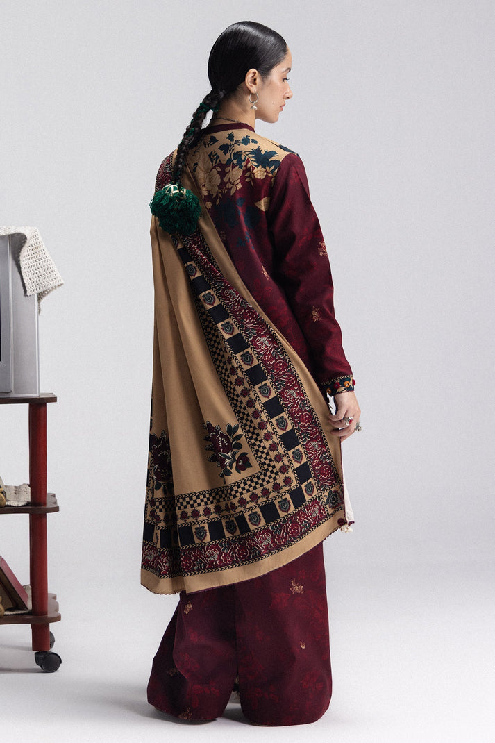 Coco prints by Zara shahjhan IRIS-8A printed linen 3pc
