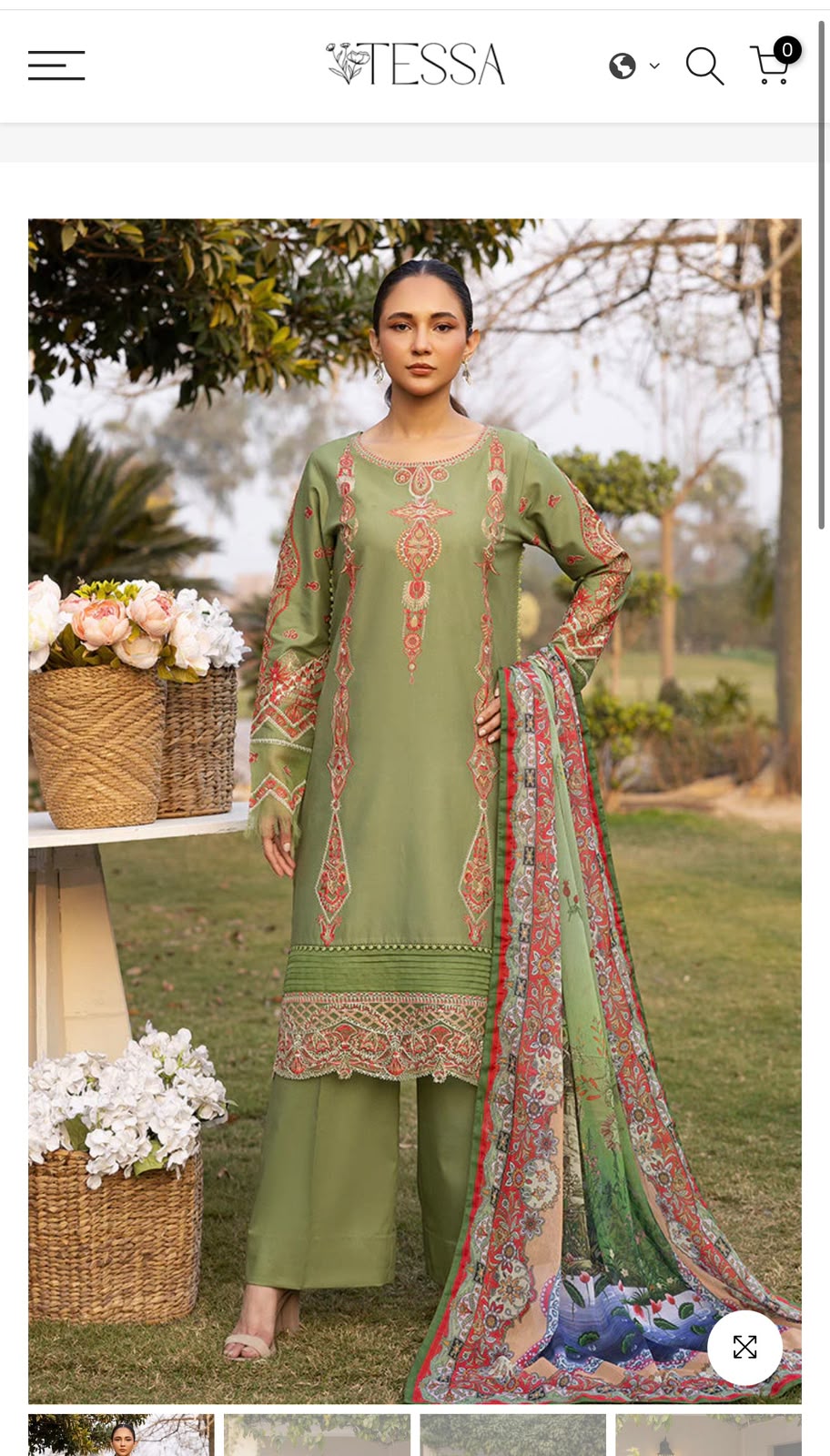 Tessa luxury formal stitched 3 pc
