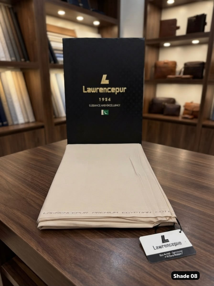 Lawrencepur Premium Egyptian Soft Cotton gents complete suit shade 08