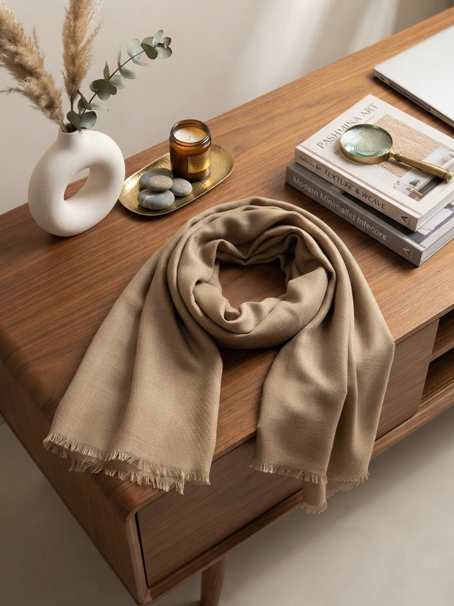 Plain Winter Wool Shawl