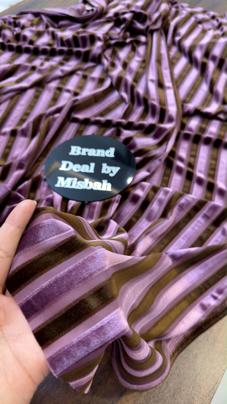 Velvet stripe shirt