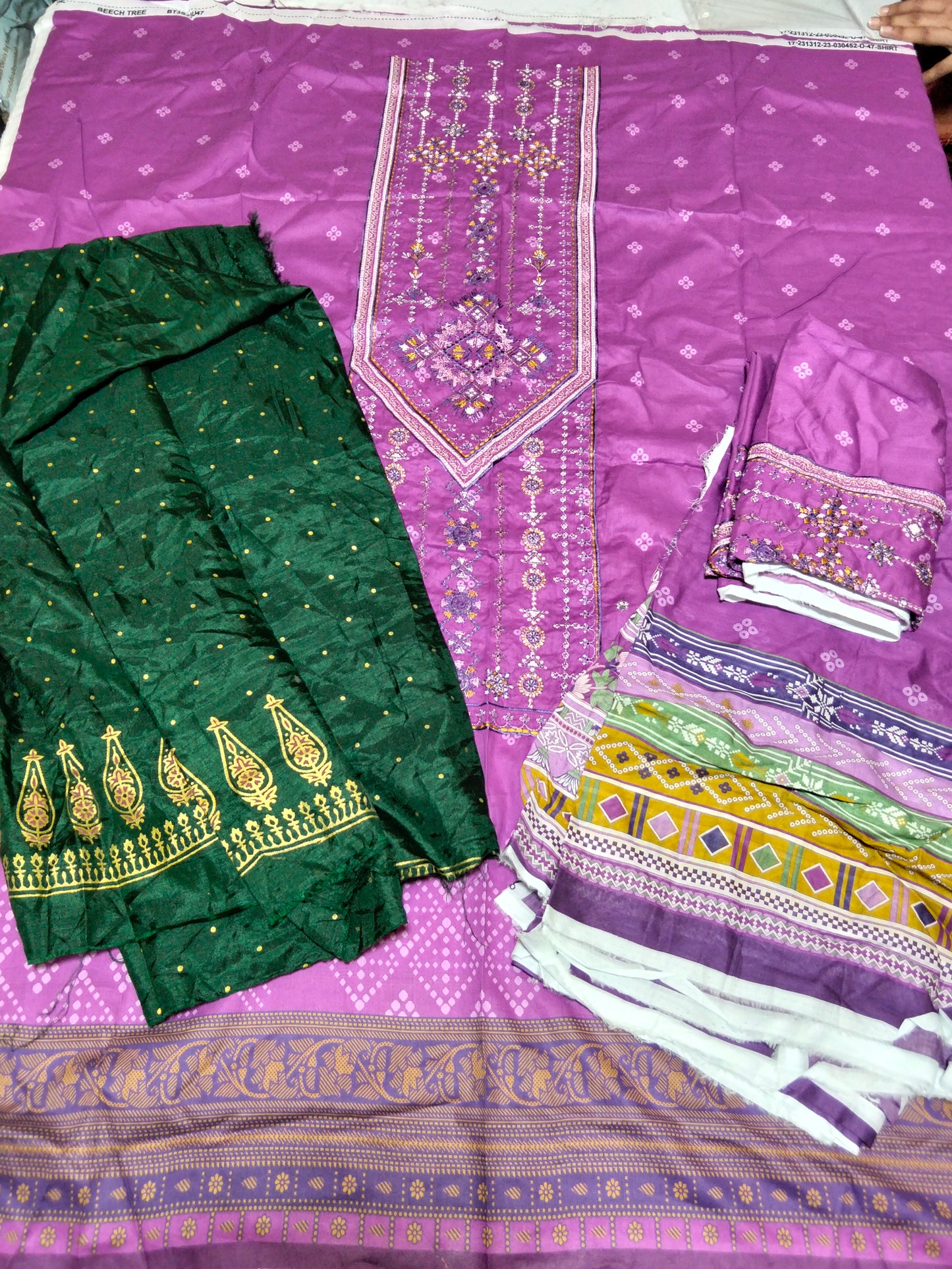 Sale embroidered lawn 2pc shirt and Doppta + J. Shirt fabric