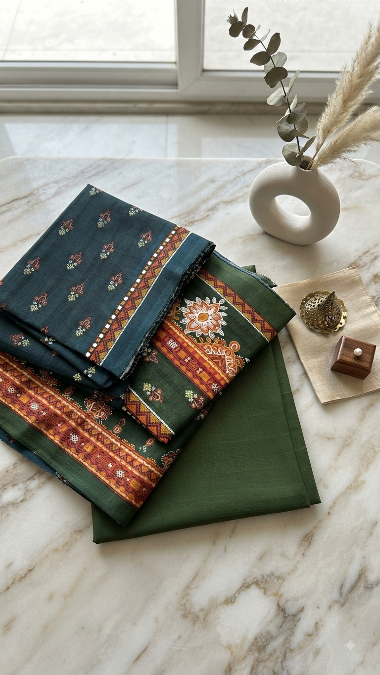 Nishat winter khadar 3pc