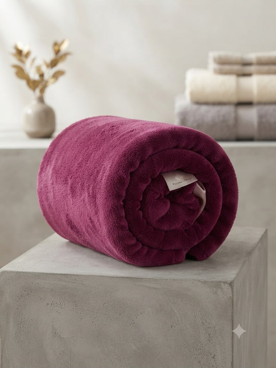 Mehroon summer blanket king size (220*240)