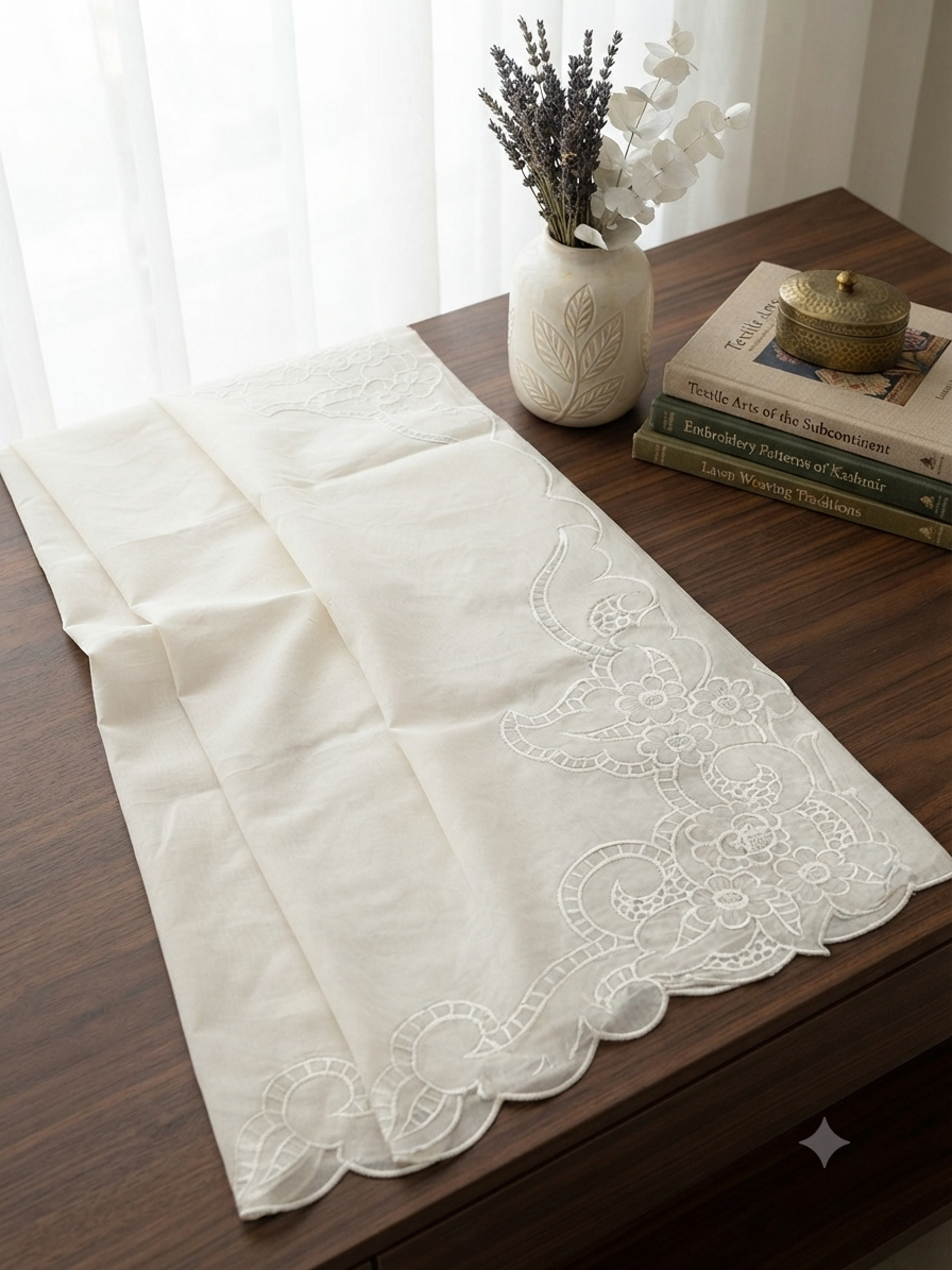 Sale embroided chiffon dupatta 4 sided