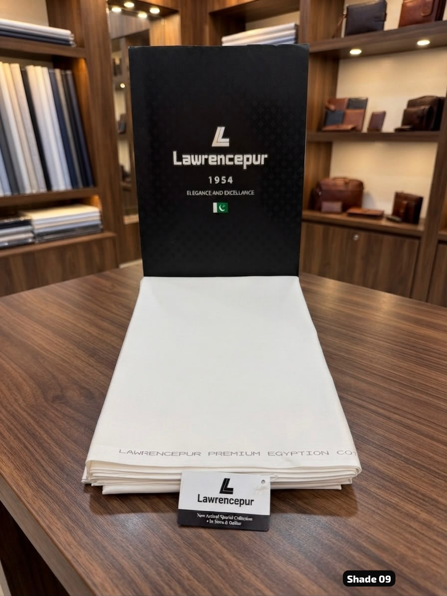 Lawrencepur Premium Egyptian Soft Cotton gents complete suit shade 09