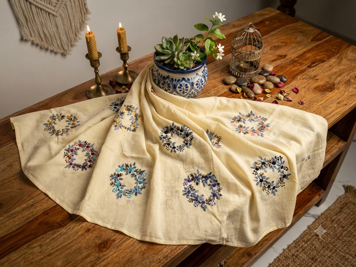 Sale hand embroided wool shawl winter