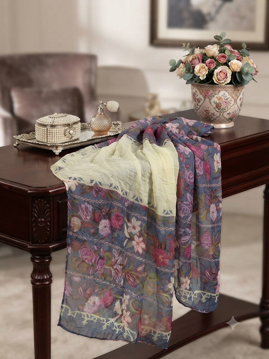 Sale elaf printed chiffon dupatta