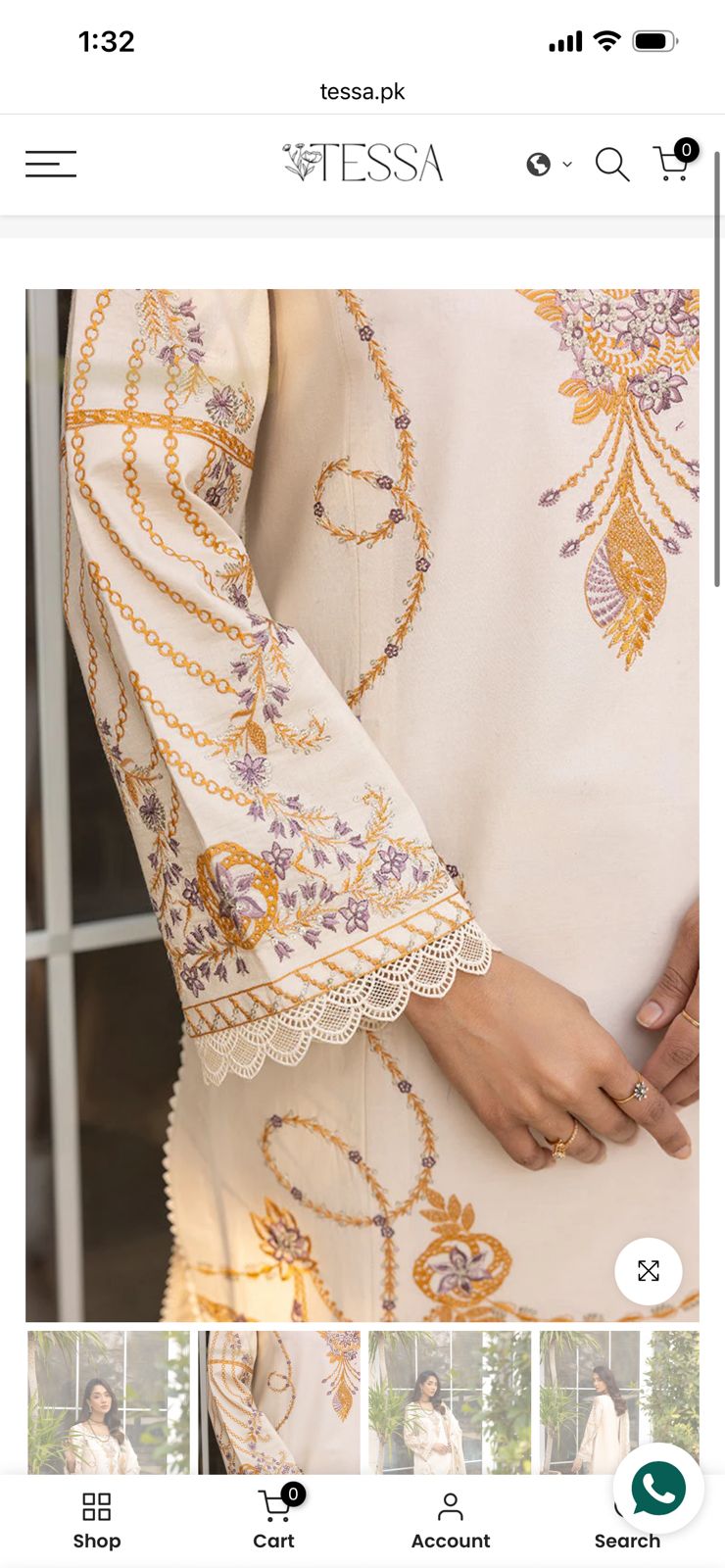 Tessa luxury formal stitched 3 pc