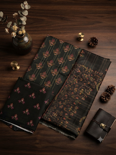 Sale nishat printed linen 3pc with printed wool shawl winter