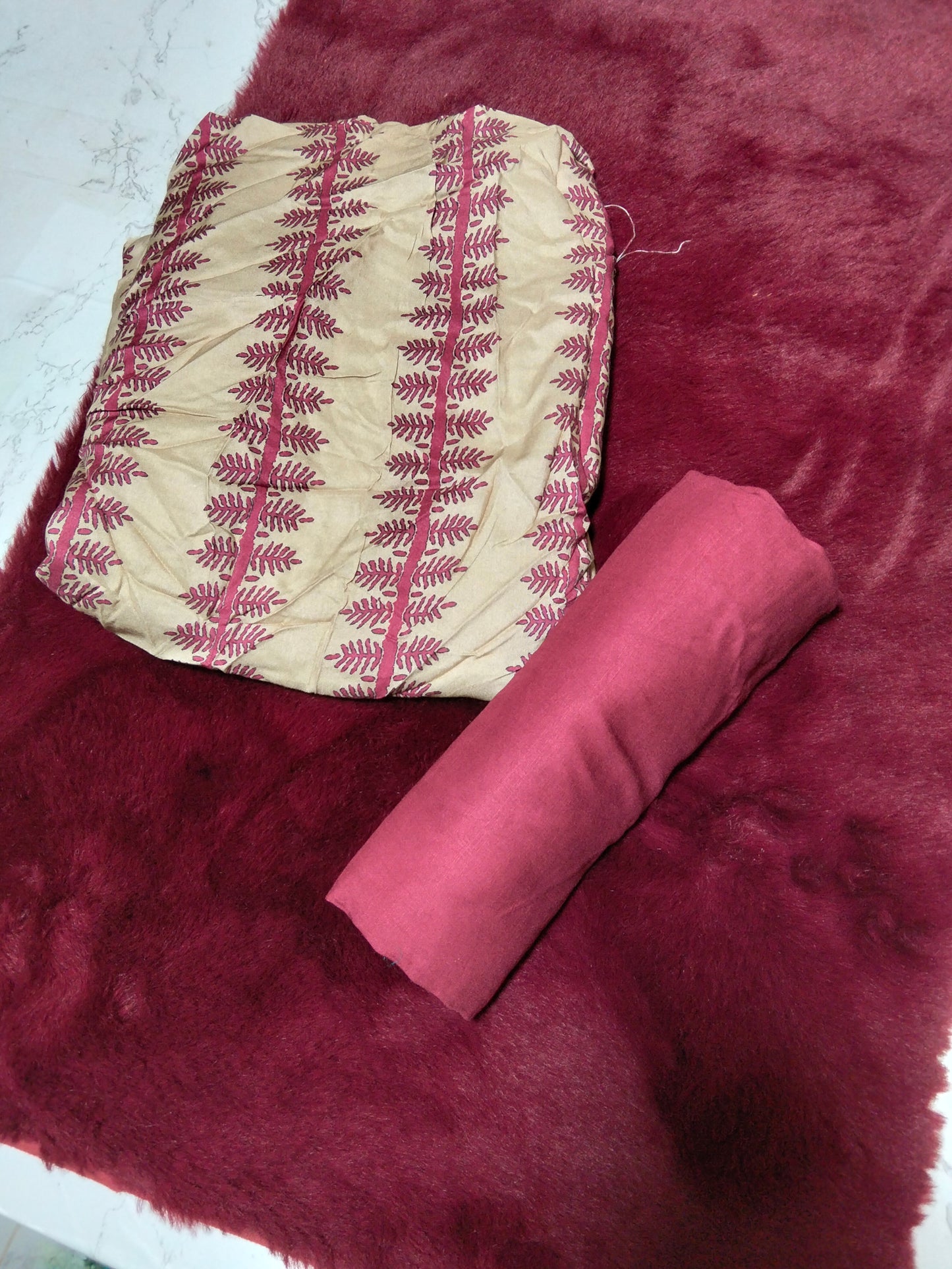Linen printed 2 pc