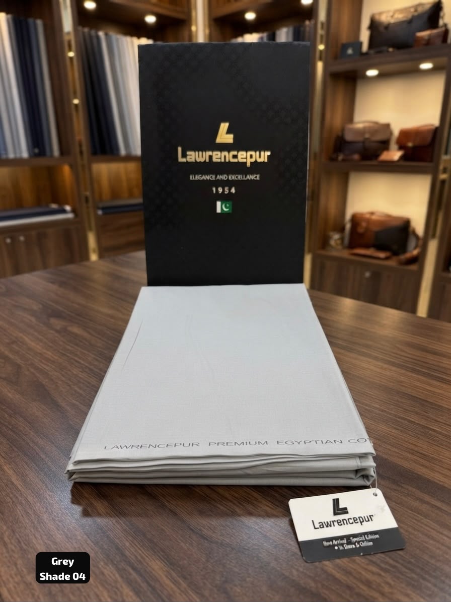 Lawrencepur Premium Egyptian Soft Cotton gents complete suit shade 04