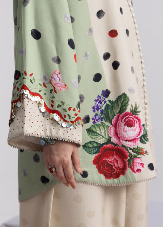 Coco prints by Zara shahjhan AMELIA-5A printed linen 3pc