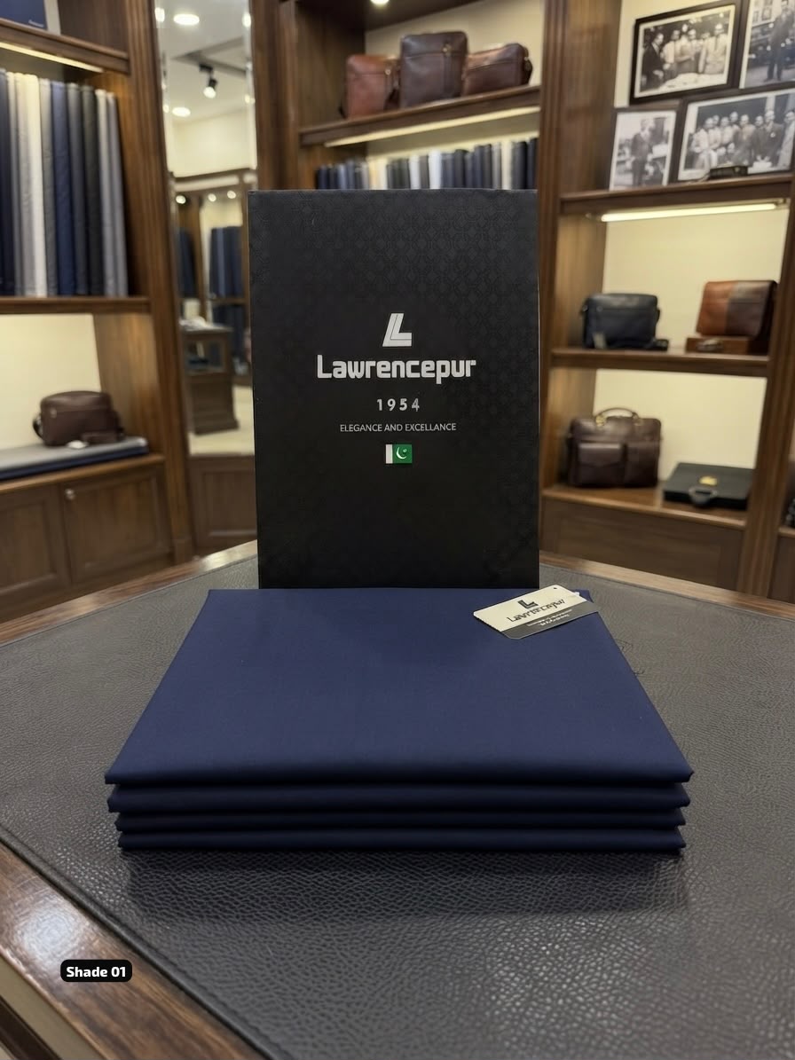 Lawrencepur Premium Egyptian Soft Cotton gents complete suit shade 01