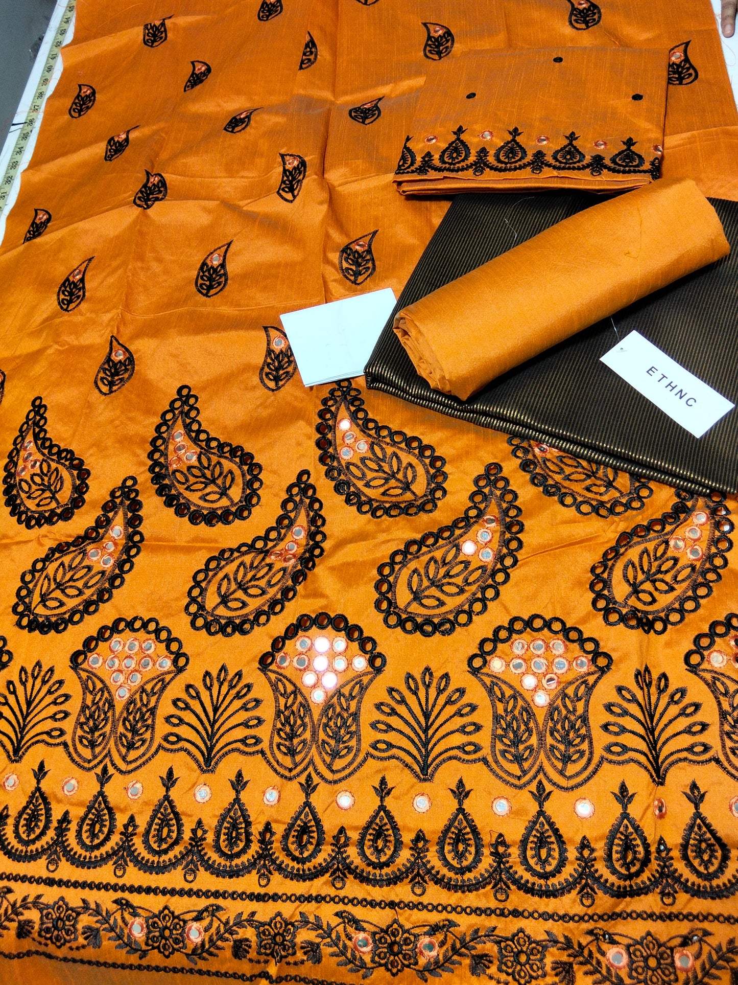 Sale Ethnic embroided cotton silk 3pc