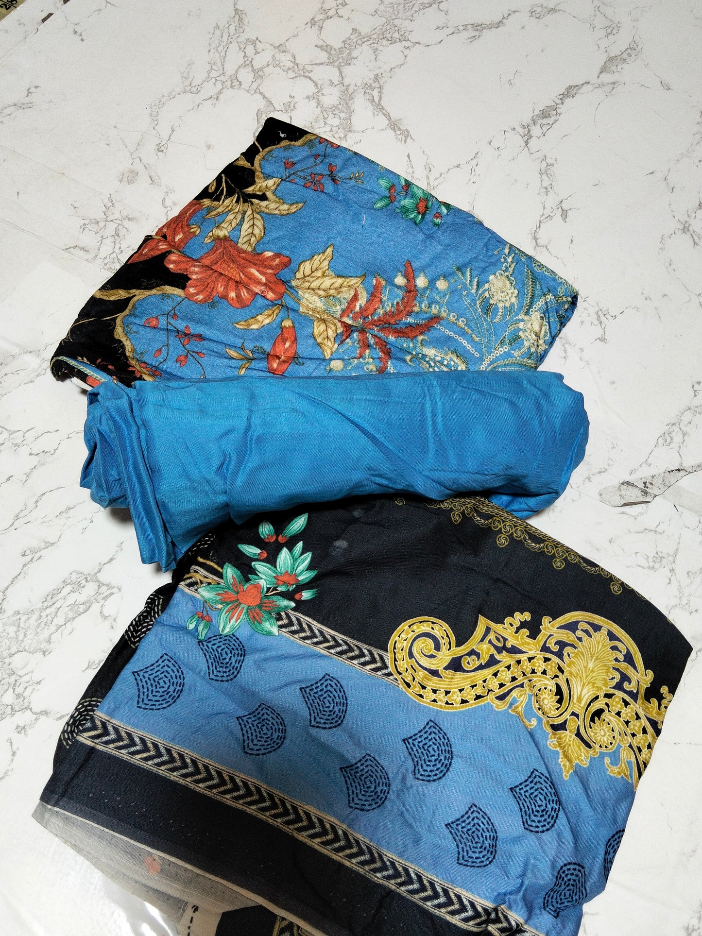 Sale Asim jofa printed linen 3pc with plain trouser