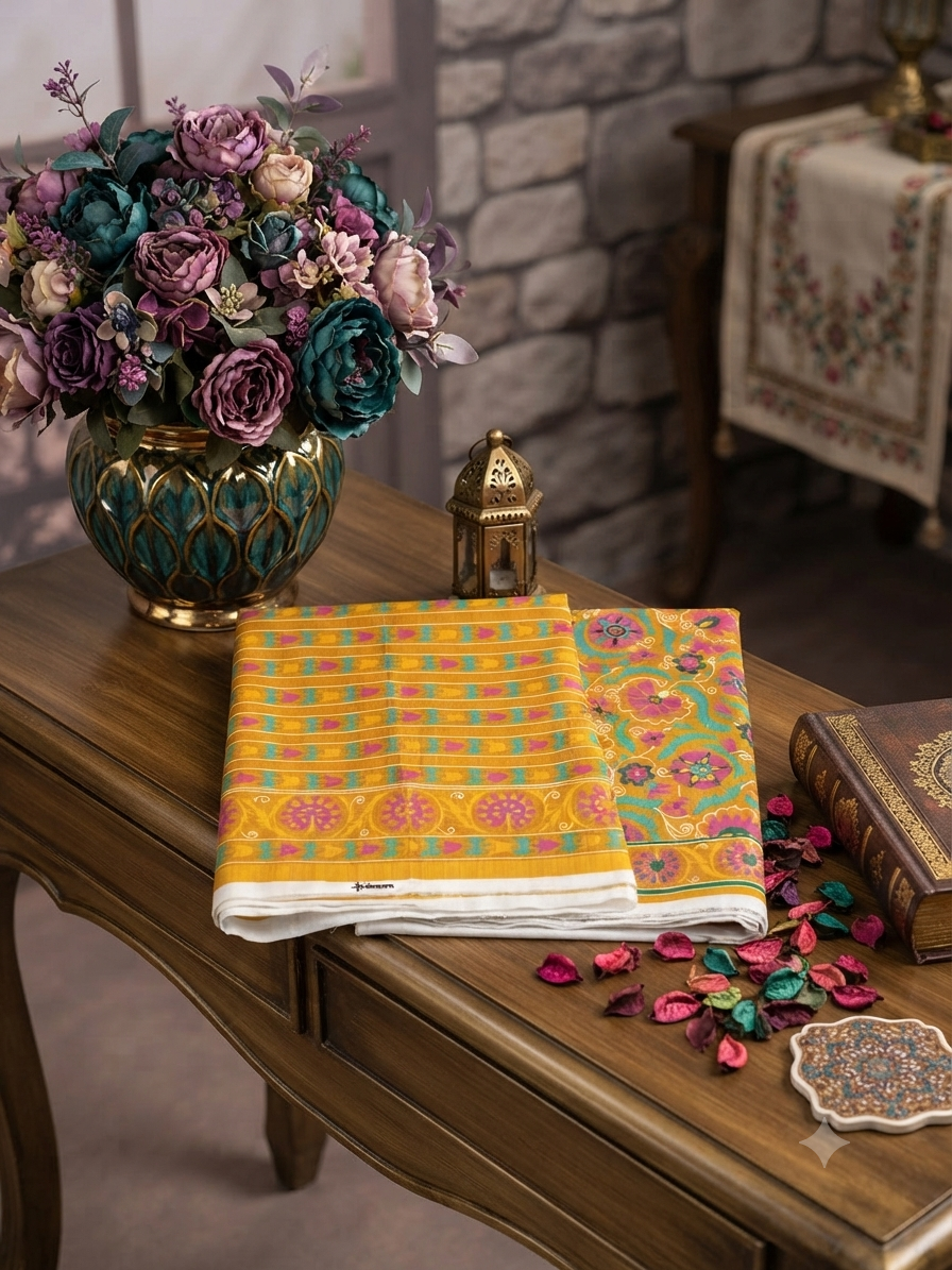 Alkaram printed khaddar 2 pc shirt and duppata