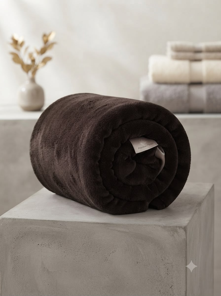 Brown summer blanket king size (220*240)