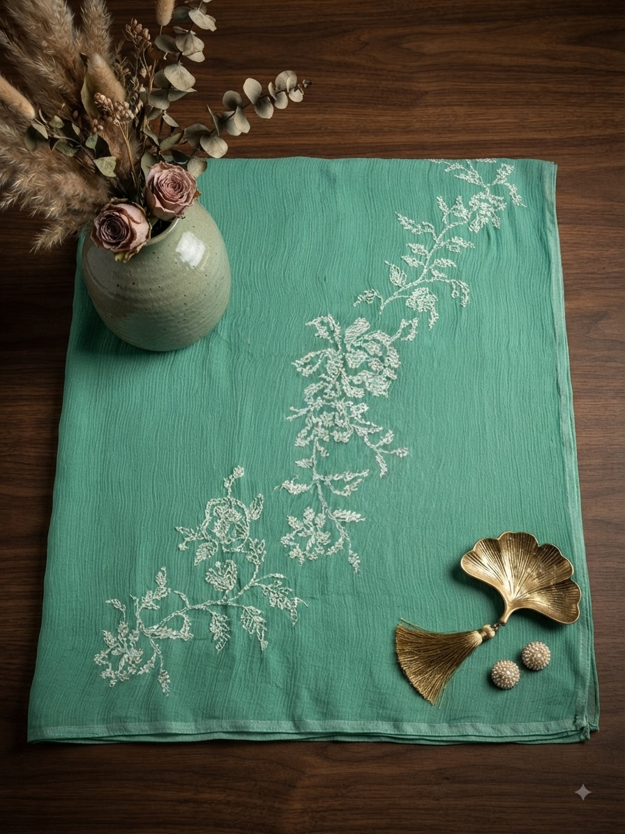 Sale breeze embroided pure chiffon dupatta