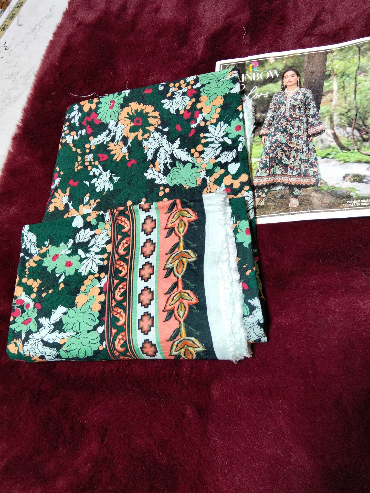 Sale printed linen 2pc shirt and trouser winter