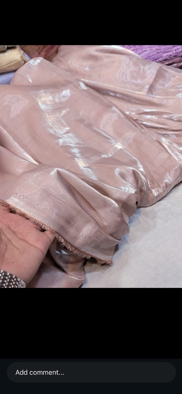 Unstitched lava silk sheesha silk 2 pc