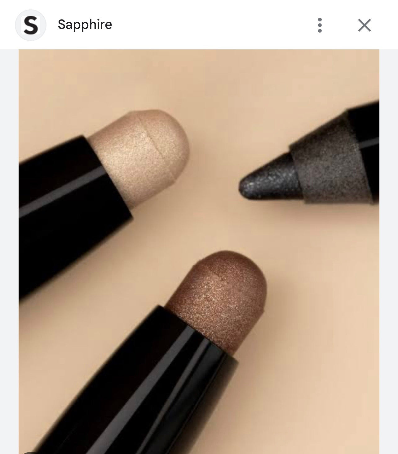 sapphire eyeshadow stick (mink) charcoal clr