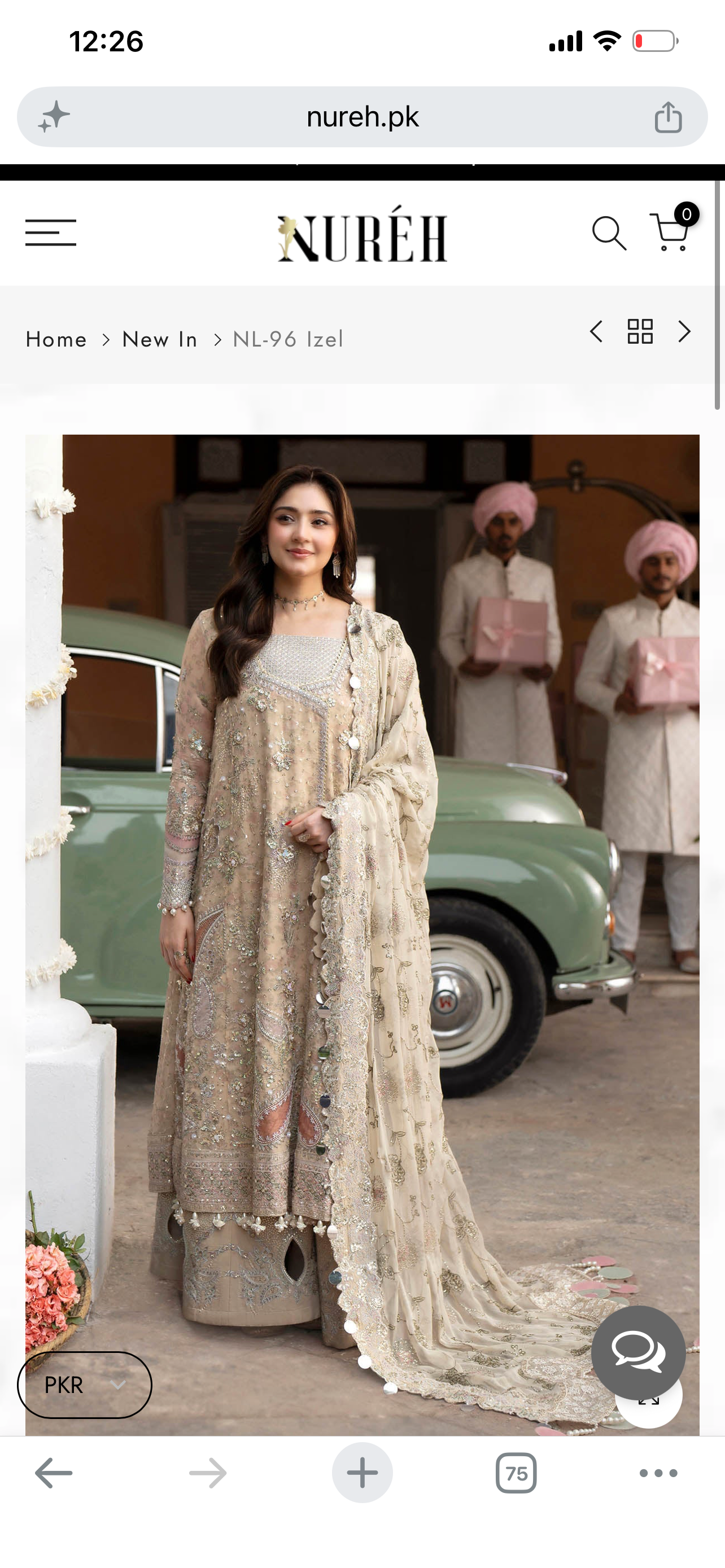 Nureh jhoomro luxury formal (pure chiffon)