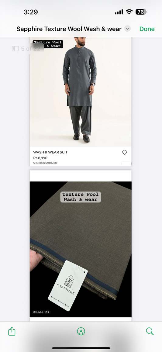 Sapphire gents winter texture wool wash n wear complete suit (02)