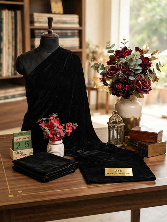 9000 micro velvet 2pc jet black