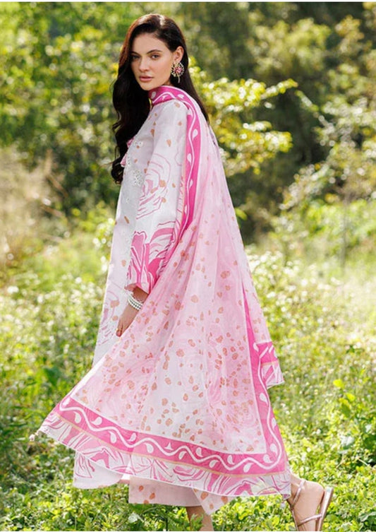Jazmine embroided lawn 3pc