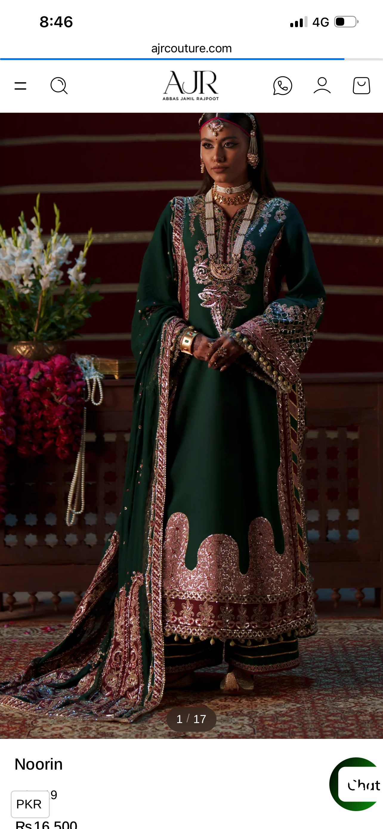 AJR mehrma silk luxury edit 3pc Noorin