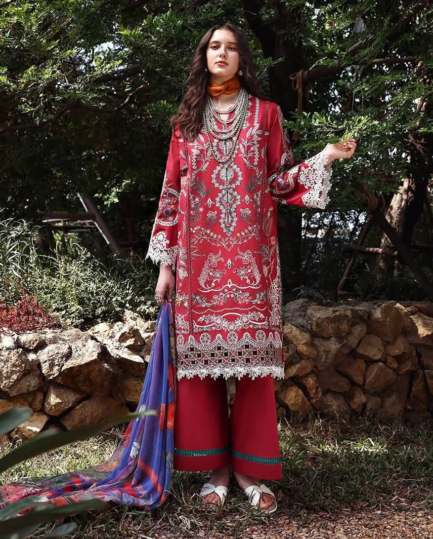 Mushq Esmel luxury embroided lawn 3pc