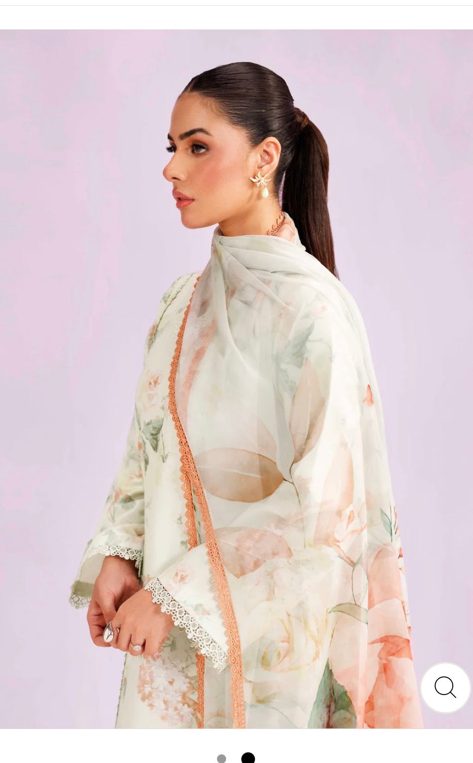 Farasha by baroque embroided lawn 3pc