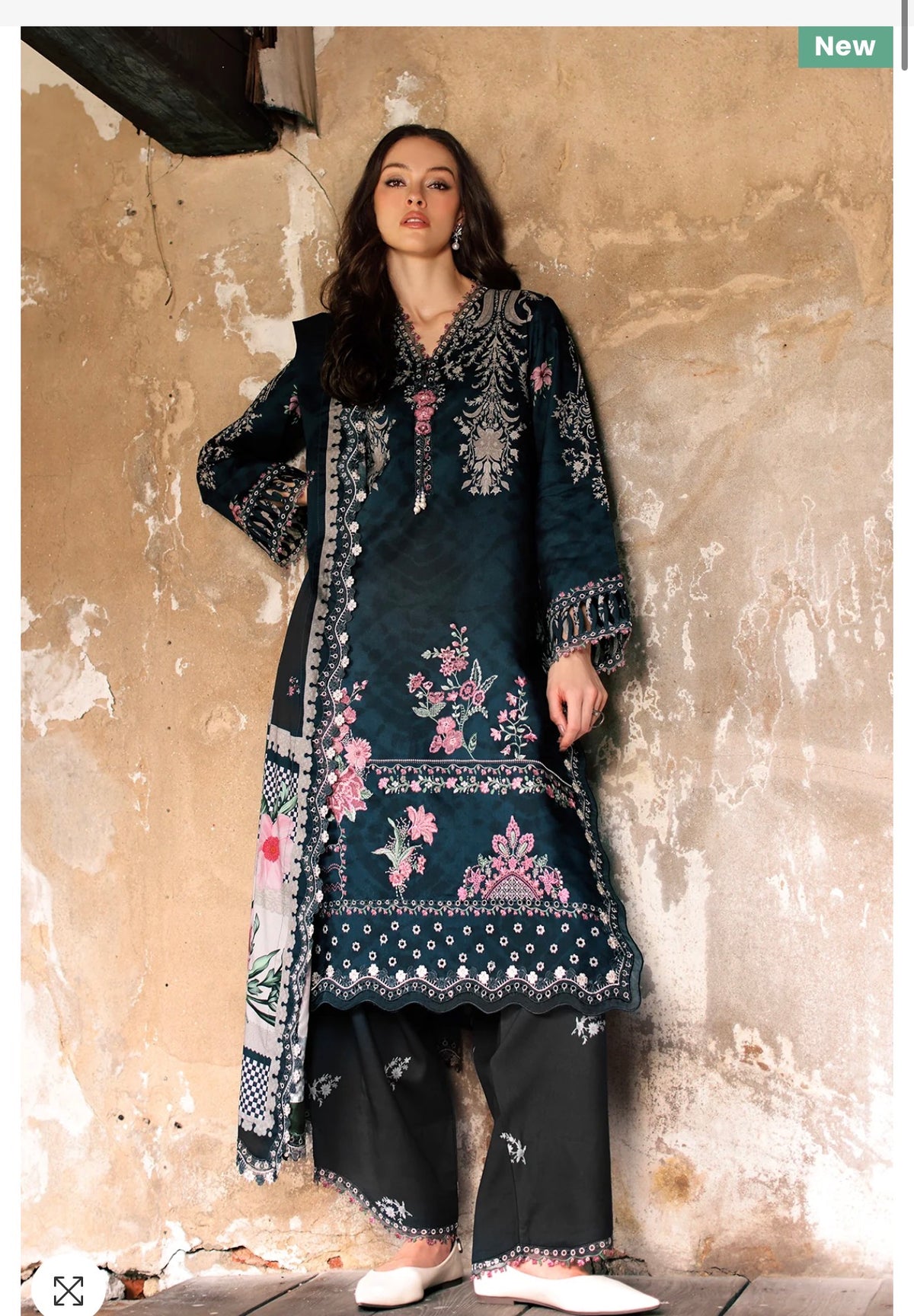 Charizma Aniq 3-PC UNSTITCHED EMBROIDERED LINEN