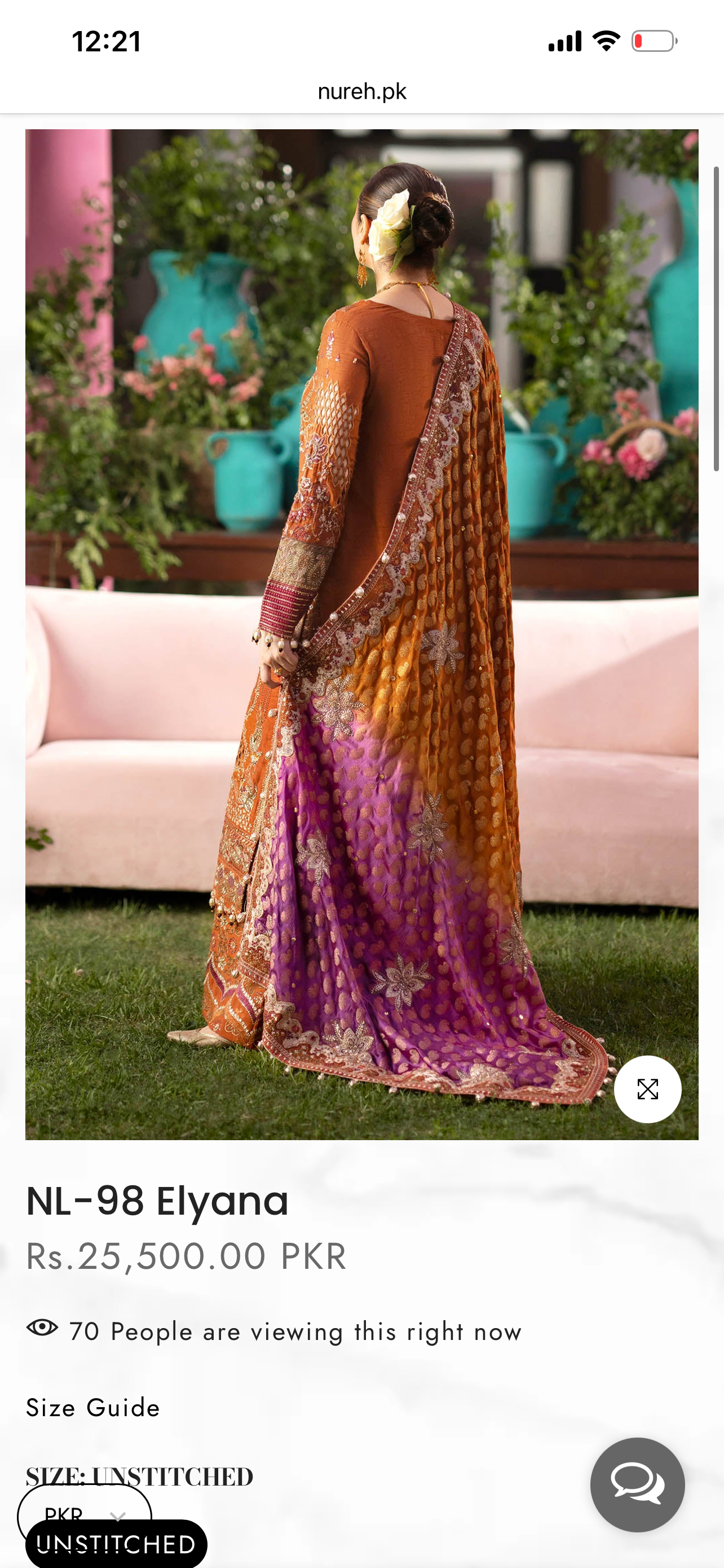 Nureh jhoomroo luxury formal (silk)