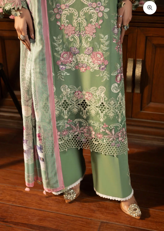 Maria b gulmina luxury lawn embroided 3pc new arrival on hugee off